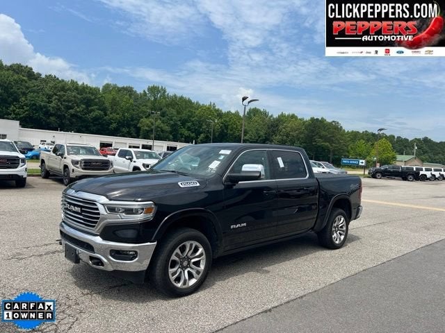 2024 RAM 1500 Longhorn in Black — front three-quarter view