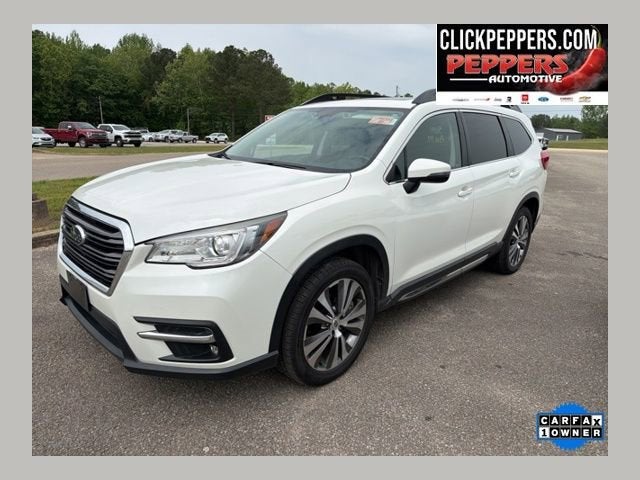 2022 Subaru Ascent Limited in White — front three-quarter view